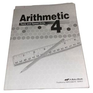 Arithmetic Fourth Grade A Beka Homeschool Workbook and Teacher Guide